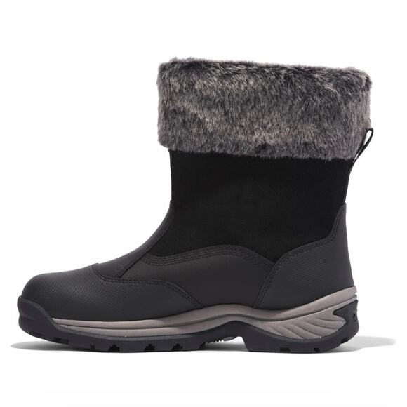 TIMBERLAND WOMEN'S 8.5 WHITE LEDGE MID PULL WATERPROOF JET BLACK NUBUCK NIB - Picture 4 of 9